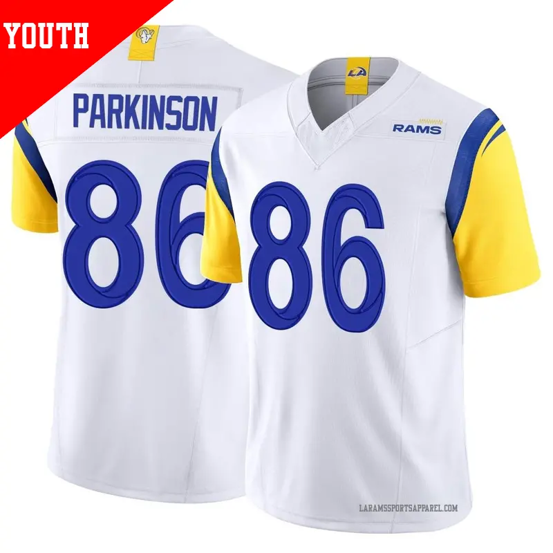 Youth ＃86 Colby Parkinson Los Angeles Rams Limited White Vapor F.U.S.E. Jersey